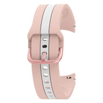 삼성 갤럭시 워치4 40/44mm / 워치4 클래식 42/46mm용 세로 3줄 투톤 실리콘 시계줄