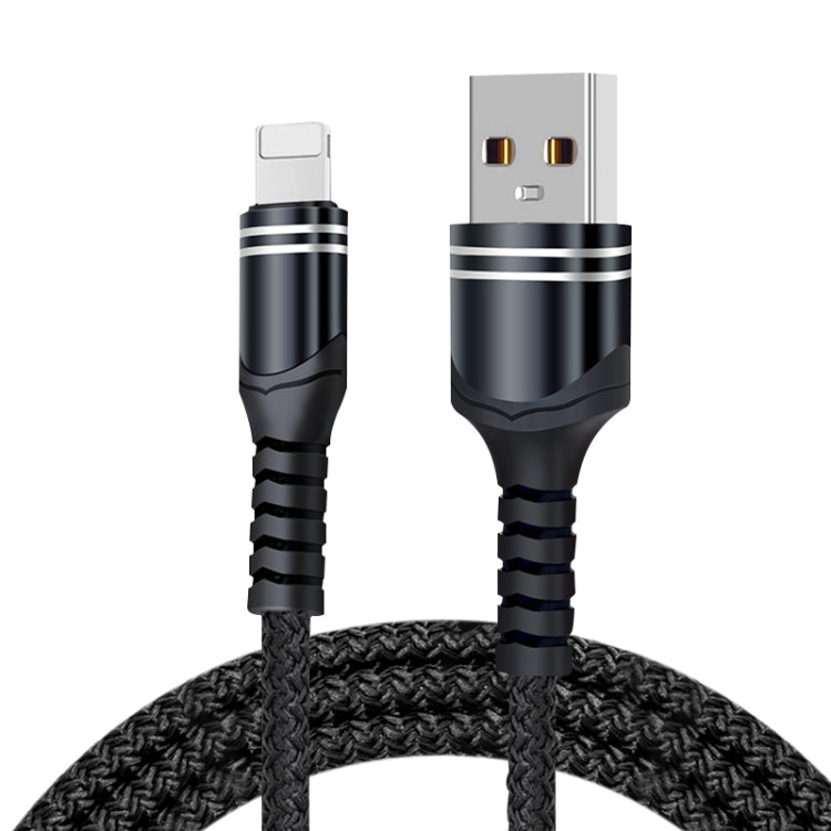 6A 직조 스타일 USB 충전 케이블, 케이블 길이: 1m, USB-C / Type-C, 마이크로 USB, 8핀
