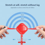 3-in-1 USB to 8핀 + 마이크로 USB + USB-C / Type-C 텔레스코픽 충전 케이블, 휴대폰 홀더 포함