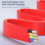 3-in-1 USB to 8핀 + 마이크로 USB + USB-C / Type-C 텔레스코픽 충전 케이블, 휴대폰 홀더 포함