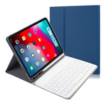 천 질감 분리형 자석 블루투스 키보드 가로 플립 가죽 케이스 iPad Pro 11 2020 / 2018용 홀더 및 펜 슬롯 포함, RK11, RK11D 백라이트