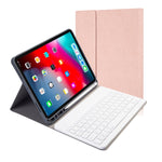 천 질감 분리형 자석 블루투스 키보드 가로 플립 가죽 케이스 iPad Pro 11 2020 / 2018용 홀더 및 펜 슬롯 포함, RK11, RK11D 백라이트