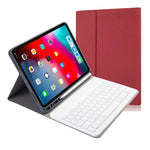 천 질감 분리형 자석 블루투스 키보드 가로 플립 가죽 케이스 iPad Pro 11 2020 / 2018용 홀더 및 펜 슬롯 포함, RK11, RK11D 백라이트