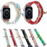 아이 비즈 체인 시계줄, 애플 워치 시리즈용, 7 41mm / 6&SE&5&4 40mm / 3&2&1 38mm, 7 45mm / 6&SE&5&4 44mm / 3&2&1 42mm