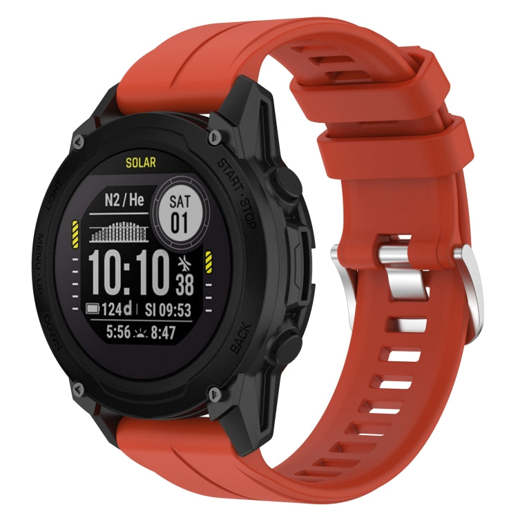 For Garmin Descent G1 / Forerunner 745/945/935 / Approach S62 Solid Color Silicone Watch Band