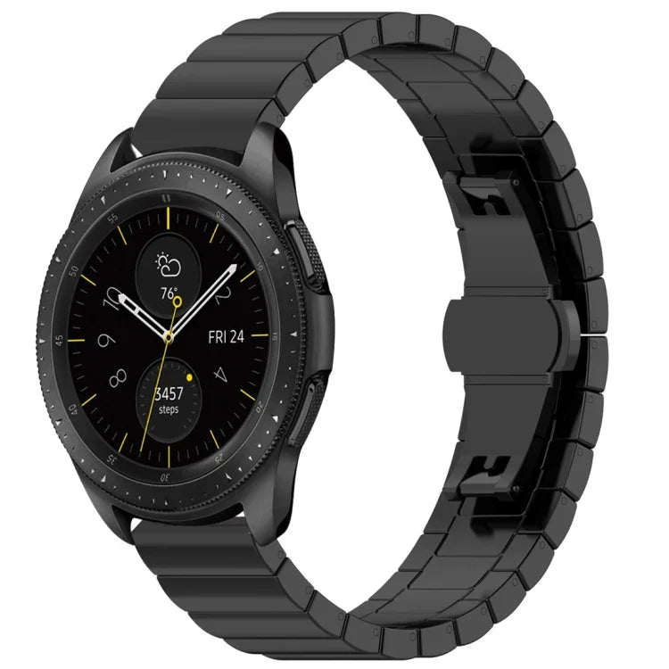 46mm 나비 버클 스테인리스 스틸 스트랩, Galaxy Watch용