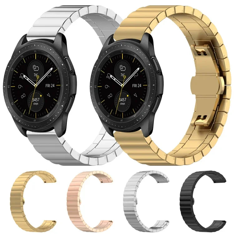 46mm 나비 버클 스테인리스 스틸 스트랩, Galaxy Watch용