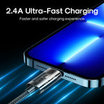 JOYROOM S-UL012A12 USB-A to 8핀 2.4A 동기화 데이터 케이블, 1.2m USB-A to 8핀