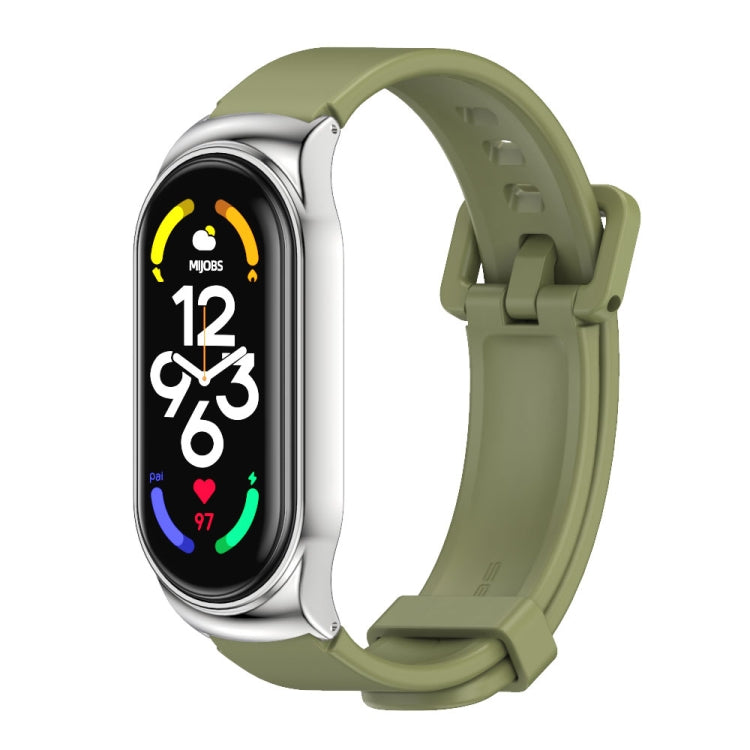 MIJOBS CS Metal Case + Silicone Watch Band, For Xiaomi Mi Band 7 / 7 NFC