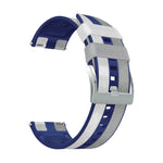 22mm Silicone + Leather Tri-color Watch Band, For Huawei Watch GT 3 Pro