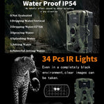PR1000 2인치 LCD 화면 적외선 야간 투시 모션 야생동물 사냥 트레일 카메라, PR1000