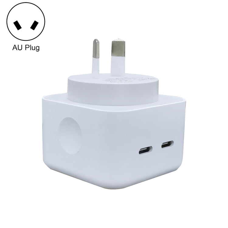 SDC-40W 듀얼 PD USB-C / 타입-C 충전기 아이폰 / 아이패드 시리즈용, AU 플러그