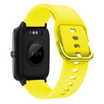 19mm Electroplating Buckle Silicone Watch Band, For ID205 / Willful SW021