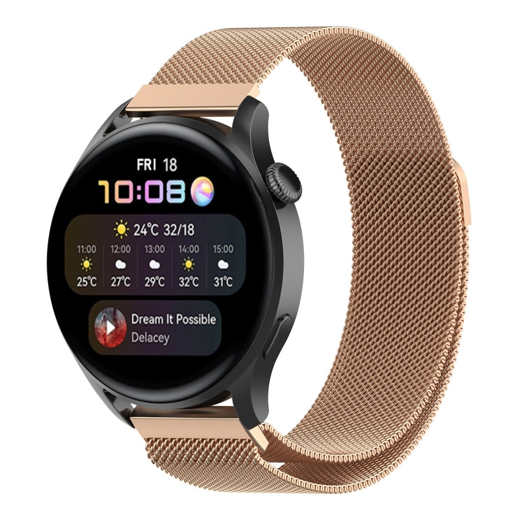 Milan Steel Watch Band, For Huawei Watch GT 3 Pro 43mm, For Huawei Watch GT 3 Pro 46mm