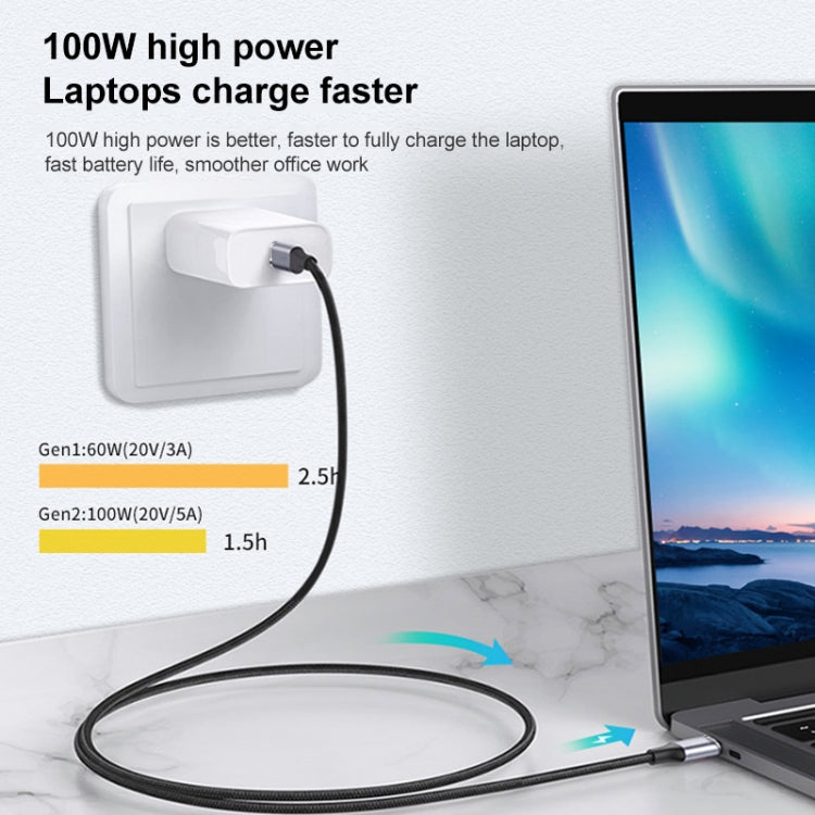 10Gbps USB-C / Type-C 수컷-암컷 충전 데이터 전송 연장 케이블, 25cm, 50cm, 1m, 2m