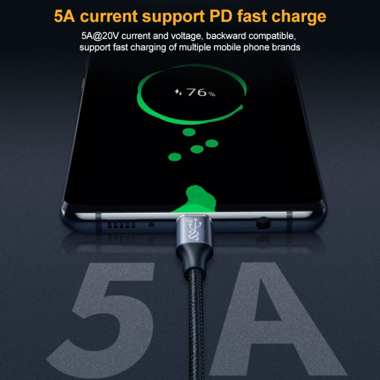 10Gbps USB-C / Type-C 수컷-암컷 충전 데이터 전송 연장 케이블, 25cm, 50cm, 1m, 2m