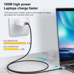 10Gbps USB-C / Type-C 수컷 직선-수컷 엘보우 충전 데이터 전송 케이블, 50cm, 1m, 1.5m, 2m, 3m