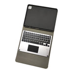 RK11L 알루미늄 합금 터치 블루투스 키보드 가로 플립 가죽 케이스 iPad Pro 11 2020 / 2018용 홀더 및 펜 슬롯 포함