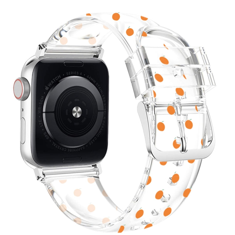 스퀘어 버클 투명 시계 밴드, Apple Watch 시리즈용, 7 41mm / 6&SE&5&4 40mm / 3&2&1 38mm, 7 45mm / 6&SE&5&4 44mm / 3&2&1 42mm