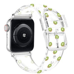스퀘어 버클 투명 시계 밴드, Apple Watch 시리즈용, 7 41mm / 6&SE&5&4 40mm / 3&2&1 38mm, 7 45mm / 6&SE&5&4 44mm / 3&2&1 42mm