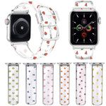 스퀘어 버클 투명 시계 밴드, Apple Watch 시리즈용, 7 41mm / 6&SE&5&4 40mm / 3&2&1 38mm, 7 45mm / 6&SE&5&4 44mm / 3&2&1 42mm
