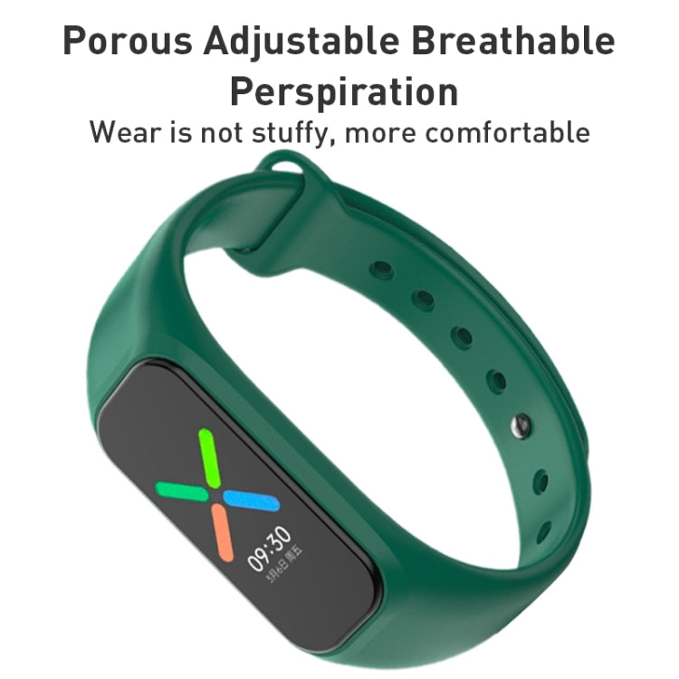 Waterproof Sweatproof Solid Color Watch Band, For OPPO Band Vitality Edition