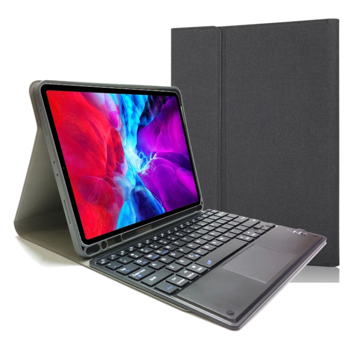 분리형 터치 블루투스 키보드 TPU 가로 플립 가죽 케이스 iPad Pro 11 2020 / 2018용 홀더 및 펜 슬롯 포함, RK11C