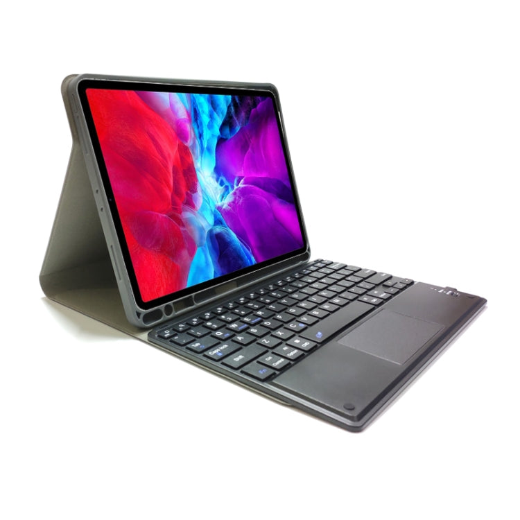 분리형 터치 블루투스 키보드 TPU 가로 플립 가죽 케이스 iPad Pro 11 2020 / 2018용 홀더 및 펜 슬롯 포함, RK11C