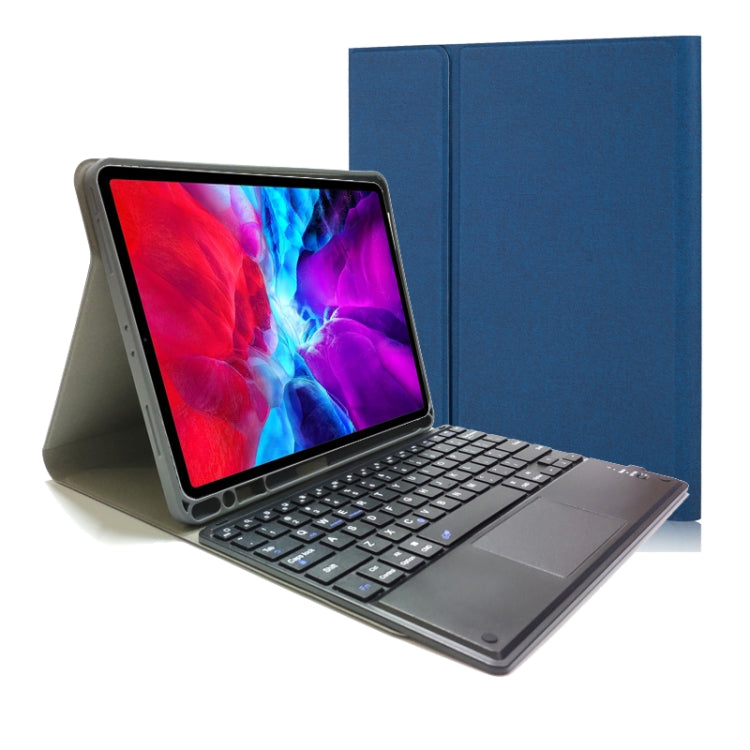 분리형 터치 블루투스 키보드 TPU 가로 플립 가죽 케이스 iPad Pro 11 2020 / 2018용 홀더 및 펜 슬롯 포함, RK11C