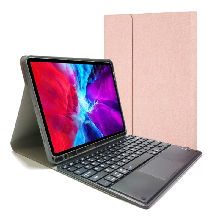 분리형 터치 블루투스 키보드 TPU 가로 플립 가죽 케이스 iPad Pro 11 2020 / 2018용 홀더 및 펜 슬롯 포함, RK11C