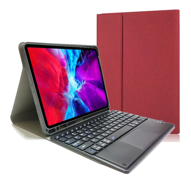 분리형 터치 블루투스 키보드 TPU 가로 플립 가죽 케이스 iPad Pro 11 2020 / 2018용 홀더 및 펜 슬롯 포함, RK11C