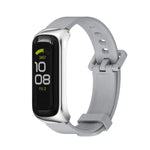 MIJOBS Metal Case Silicone Watch Band, For Samsung Galaxy Fit 2