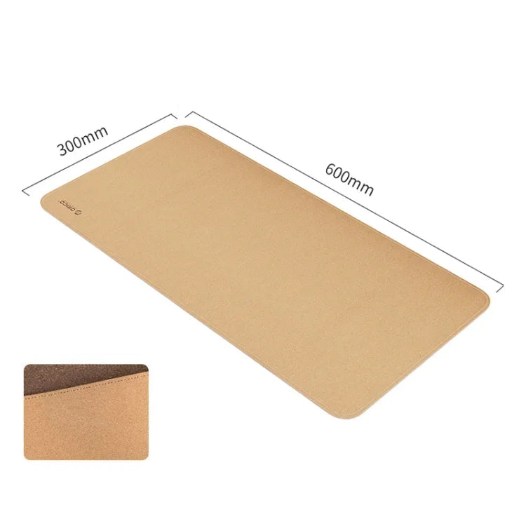 ORICO 양면 마우스 패드, 크기: 300x600mm, 코르크 + 커피, 코르크 + 핑크 PU, 코르크 + 그레이 PU