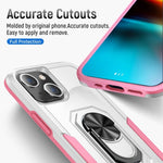 Ring Kickstand Heavy Duty Shockproof Phone Case, For iPhone 14, For iPhone 14 Plus, For iPhone 14 Pro, For iPhone 14 Pro Max