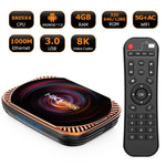 MECOOL HK1RBOX X4 4K TV 박스, 안드로이드 11 Amlogic S905X4 CPU 리모컨 포함, 4GB+32GB, 4GB+64GB, 4GB+128GB