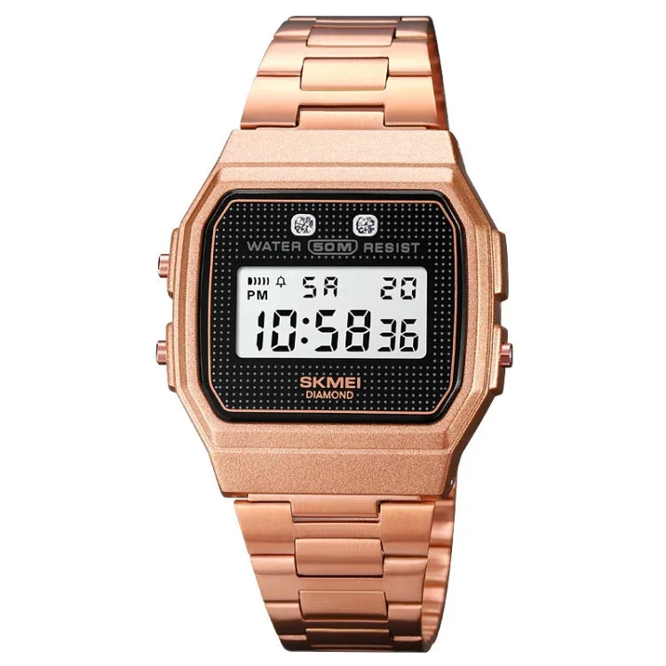 SKMEI 1952 Resin Mirror ABS Case Waterproof Electronic Watch