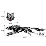 2 PCS/Set D-218 Wolf Totem Pattern Car Modified Decorative Sticker, D-218