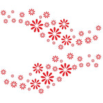 2 PCS/Set D-483 Flower Pattern Car Modified Decorative Sticker, D-483