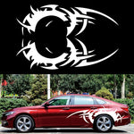 2 PCS/Set D-719 Flame Hot Wheel Pattern Car Modified Decorative Sticker, D-719
