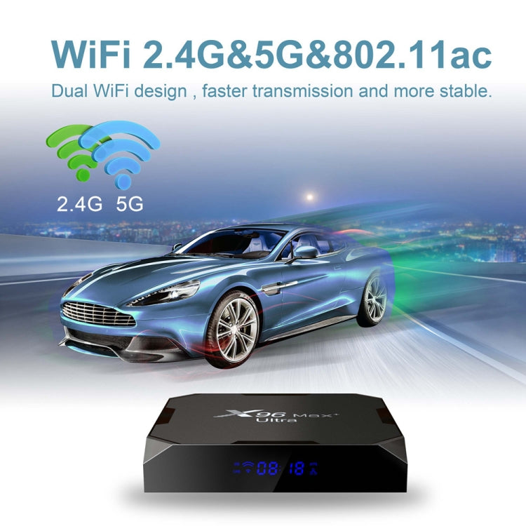 H96 Max+ Ultra 4GB+64GB Amlogic S905X4 8K 스마트 TV 박스 안드로이드 11.0 미디어 플레이어, 4GB+64GB, 호주 플러그, 4GB+64GB, EU 플러그, 4GB+64GB, 미국 플러그, 4GB+64GB, 영국 플러그