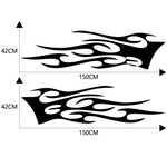 2 PCS/Set D-751 Flame Pattern Car Modified Decorative Sticker, D-751