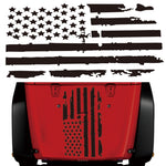 D-778 American Flag Pattern Car Modified Decorative Sticker, D-778