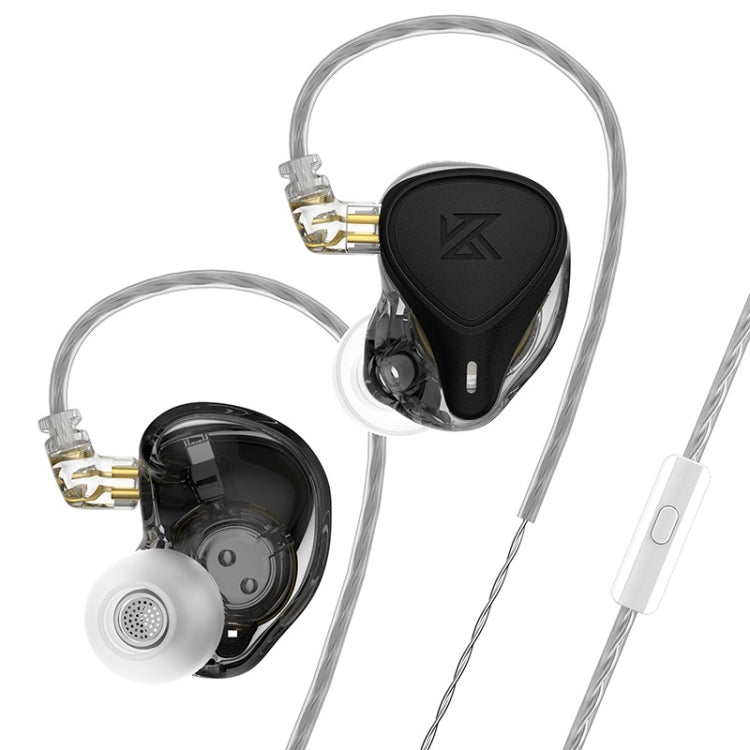 KZ-ZEX PRO 정전기 코일 아이언 하이브리드 인이어 헤드폰, 마이크 포함, 미포함