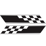 2 PCS/Set D-962 Checkered Flag Pattern Car Modified Decorative Sticker, D-962