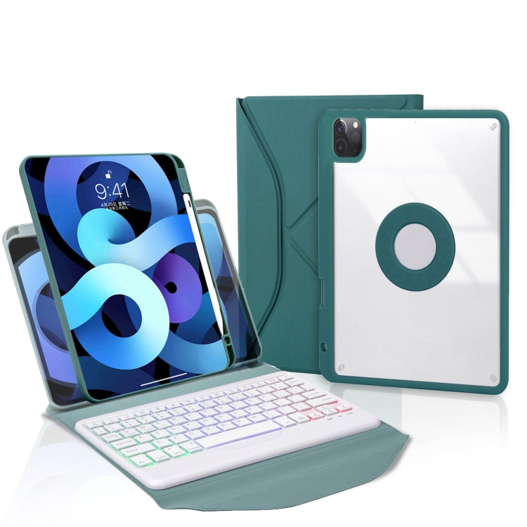 Z11BS 펜 슬롯 백라이트 블루투스 키보드 가죽 태블릿 케이스, iPad Pro 11 2021/2020/2018용, iPad Air 11 2025 / 2024 / Air 5 / Air 4용, iPad 10.2 2021/2020/2019용