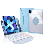 Z11BS 펜 슬롯 백라이트 블루투스 키보드 가죽 태블릿 케이스, iPad Pro 11 2021/2020/2018용, iPad Air 11 2025 / 2024 / Air 5 / Air 4용, iPad 10.2 2021/2020/2019용
