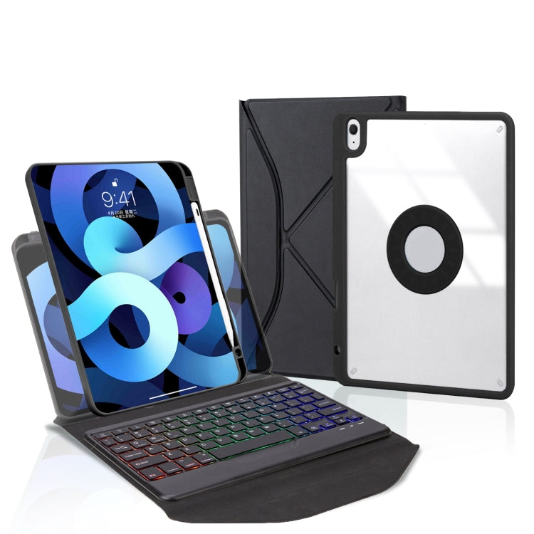 Z11BS 펜 슬롯 백라이트 블루투스 키보드 가죽 태블릿 케이스, iPad Pro 11 2021/2020/2018용, iPad Air 11 2025 / 2024 / Air 5 / Air 4용, iPad 10.2 2021/2020/2019용