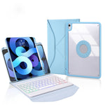 Z11BS 펜 슬롯 백라이트 블루투스 키보드 가죽 태블릿 케이스, iPad Pro 11 2021/2020/2018용, iPad Air 11 2025 / 2024 / Air 5 / Air 4용, iPad 10.2 2021/2020/2019용