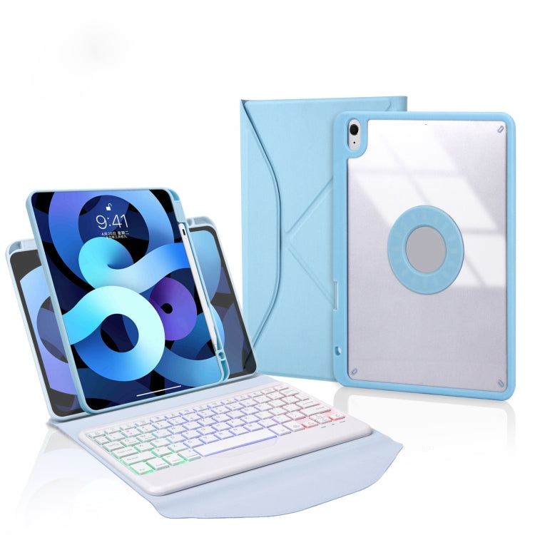 Z11BS 펜 슬롯 백라이트 블루투스 키보드 가죽 태블릿 케이스, iPad Pro 11 2021/2020/2018용, iPad Air 11 2025 / 2024 / Air 5 / Air 4용, iPad 10.2 2021/2020/2019용