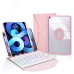 Z11BS 펜 슬롯 백라이트 블루투스 키보드 가죽 태블릿 케이스, iPad Pro 11 2021/2020/2018용, iPad Air 11 2025 / 2024 / Air 5 / Air 4용, iPad 10.2 2021/2020/2019용